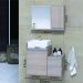 Conjunto Gabinete Banheiro CROSS 60 Madeirado Inteiro