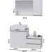 Conjunto Gabinete Banheiro CROSS 80 Branco Inteiro