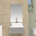 Conjunto Gabinete Banheiro JOY 45 Branco / Cinza