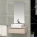 Conjunto Gabinete Banheiro JOY 60 Madeirado Inteiro