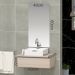 Conjunto Gabinete Banheiro JOY 60 Madeirado Inteiro