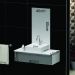 Conjunto Gabinete Banheiro JOY 80 Branco / Cinza