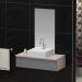 Conjunto Gabinete Banheiro JOY 80 Madeirado / Cinza