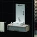 Conjunto Gabinete Banheiro JOY 80 Madeirado / Cinza