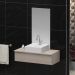 Conjunto Gabinete Banheiro JOY 80 Madeirado Inteiro