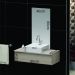 Conjunto Gabinete Banheiro JOY 80 Madeirado Inteiro