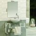 Conjunto Gabinete Banheiro Vidro Glass 60cm Branco + Cuba Branca