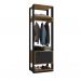 [OUTLET] Guarda-Roupa Closet Titan 1 PT Preto e Freijó