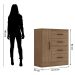 Cômoda Sapateira para Quarto 1 Porta 4 Gavetas Lisa Carvalho Oak