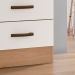 Cômoda Sapateira para Quarto 1 Porta 4 Gavetas Lisa Nature/Off White