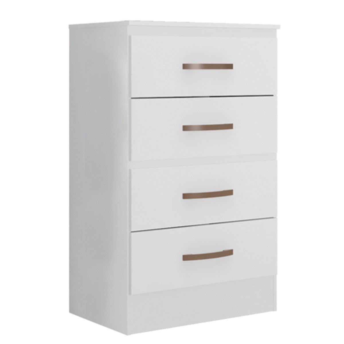 Cômoda para Quarto 4 Gavetas Lisa MDP Branco