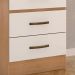 Cômoda para Quarto 4 Gavetas Lisa MDP Nature/Off White