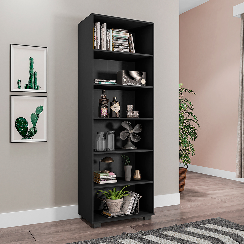 Estante Livreiro Office Preto
