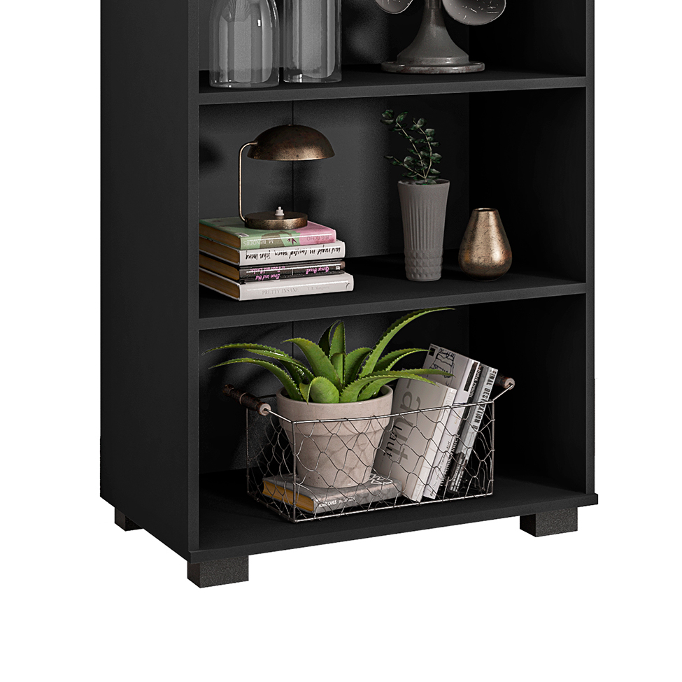 Estante Livreiro Office Preto