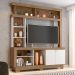 Estante para Tv de até 47 Polegadas 8 Nichos e 2 Portas Mari Carvalho Oak/Off White