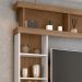 Estante para Tv de até 47 Polegadas 8 Nichos e 2 Portas Mari Carvalho Oak/Off White