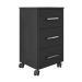 Gaveteiro Pietra Flex Color 3 GV Preto com Amarelo