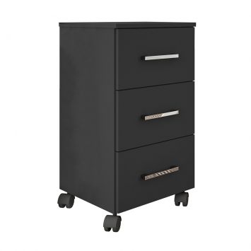 Gaveteiro Pietra Flex Color 3 GV Preto com Amarelo Menor preço em Gaveteiro Pietra Flex Color 3 GV Preto com Amarelo