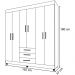 Guarda Roupa Casal 6 Portas 3 Gavetas Lion - Móveis Leão