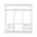 Guarda-Roupa Closet Modulado Titan 1 Porta 2 Gavetas Branco