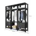 Guarda-Roupa Closet Modulado Titan 1 Porta 2 Gavetas Preto