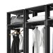 Guarda-Roupa Closet Modulado Titan 1 Porta 2 Gavetas Preto