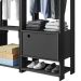 Guarda-Roupa Closet Modulado Titan 1 Porta 2 Gavetas Preto