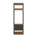 Guarda-Roupa Closet Titan 1 Porta Preto e Freijó