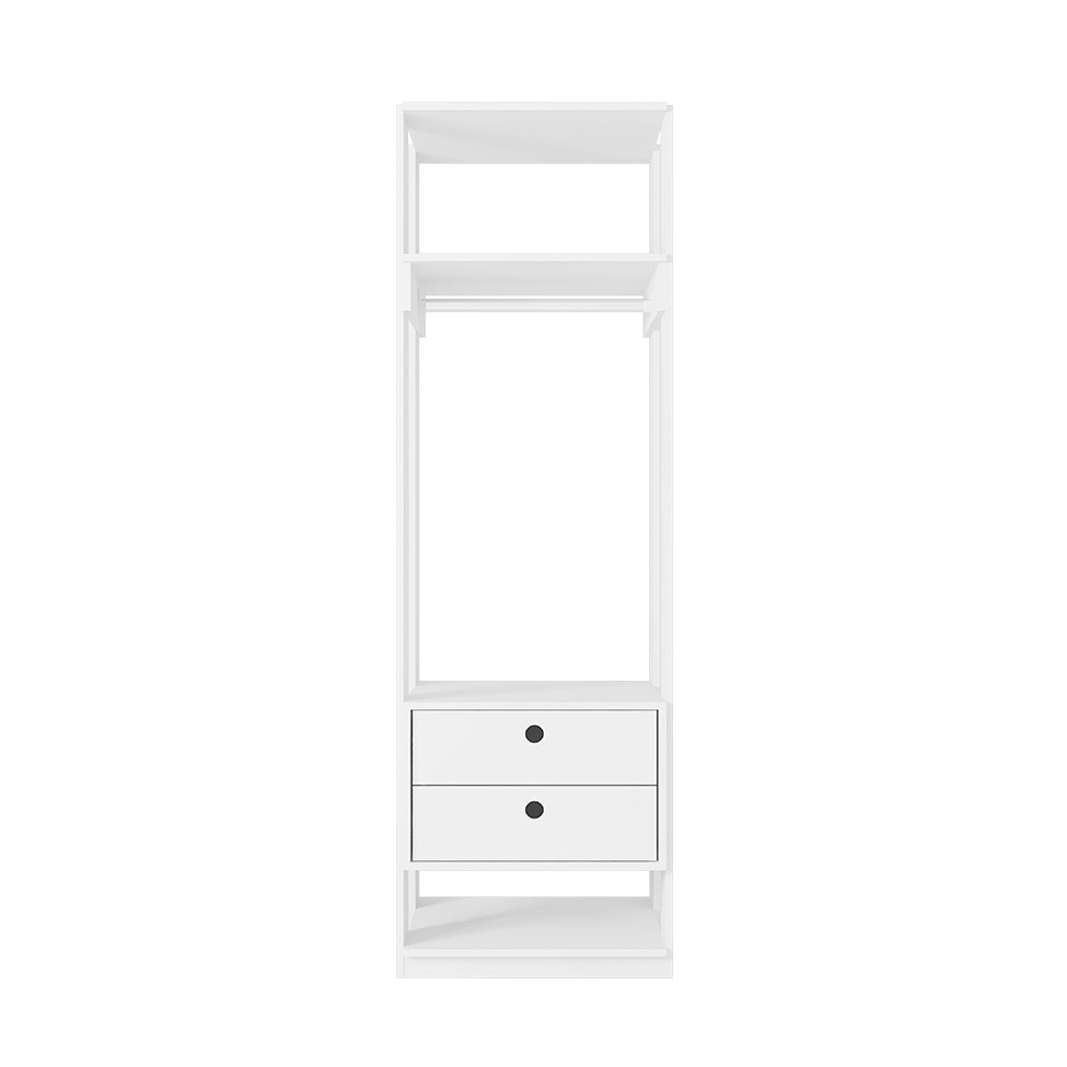 Guarda-Roupa Closet Titan 2 Gavetas Branco