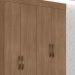 Guarda-Roupa Solteiro Grande 4 Portas 2 Gavetas e 4 Prateleiras Lisa MDP Carvalho Oak