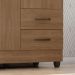 Guarda-Roupa Solteiro Grande 4 Portas 2 Gavetas e 4 Prateleiras Lisa MDP Carvalho Oak