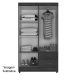Guarda-Roupa Solteiro Grande 4 Portas 2 Gavetas e 4 Prateleiras Lisa MDP Nature/Off White