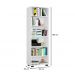 Kit 3 Estantes Livreiro Multifuncional 6 Prateleiras Office Branco - Móveis Leão