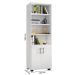 Kit Livreiro 2 Portas Pequenas Livreiro 5 Prateleiras Office Branco