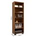 Kit Livreiro 2 Portas Pequenas Livreiro 5 Prateleiras Office Freijó