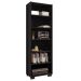 Kit Livreiro 2 Portas Pequenas Livreiro 5 Prateleiras Office Preto