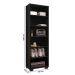 Kit Livreiro 2 Portas Pequenas Livreiro 5 Prateleiras Office Preto