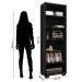 Livreiro 5 Prateleiras Office Preto