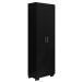 Livreiro 5 Prateleiras c/ Portas Grandes Office Preto