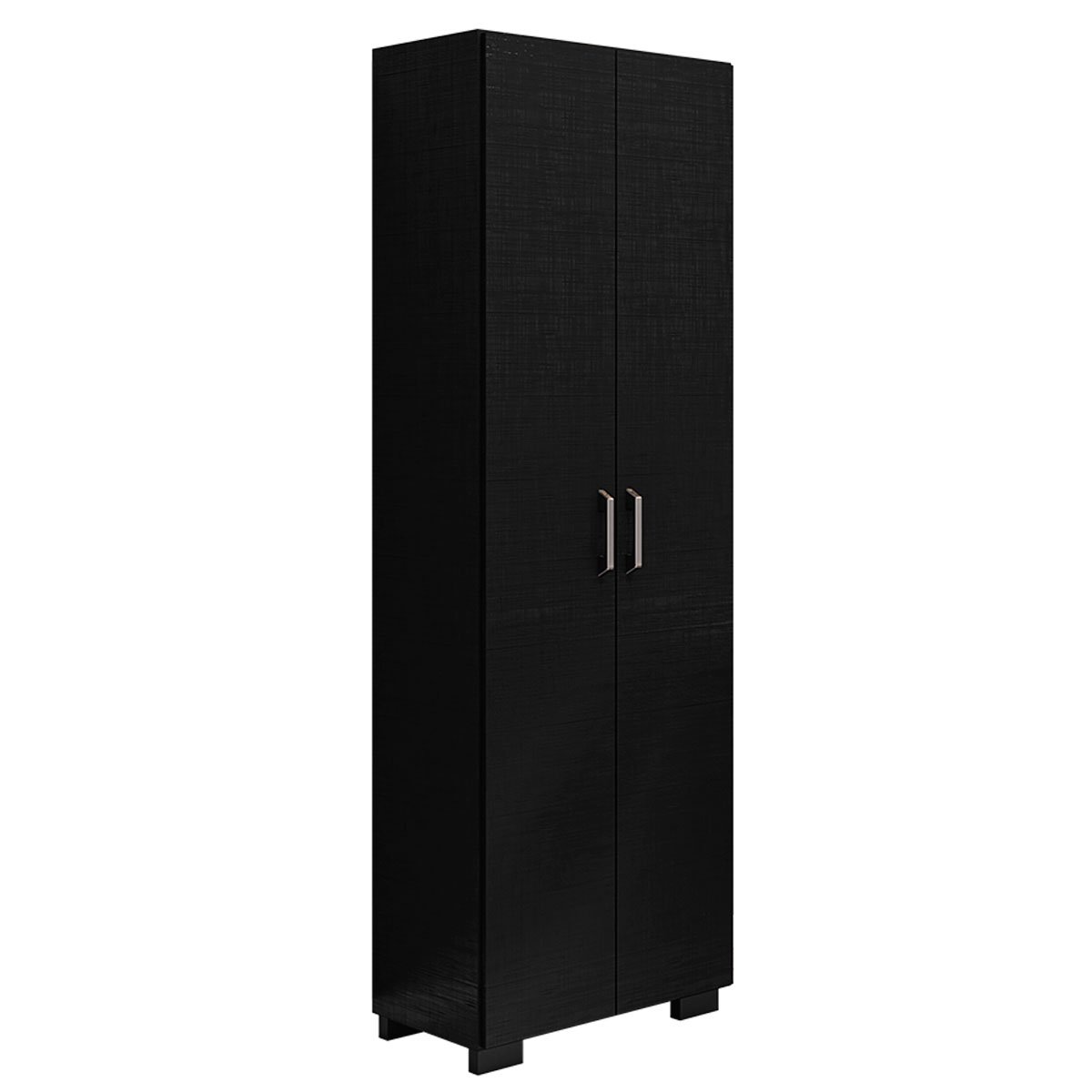 Livreiro 5 Prateleiras c/ Portas Grandes Office Preto