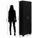 Livreiro 5 Prateleiras c/ Portas Grandes Office Preto