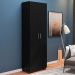 Livreiro 5 Prateleiras c/ Portas Grandes Office Preto