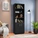 Livreiro 5 Prateleiras c/ Portas Pequenas Office Preto