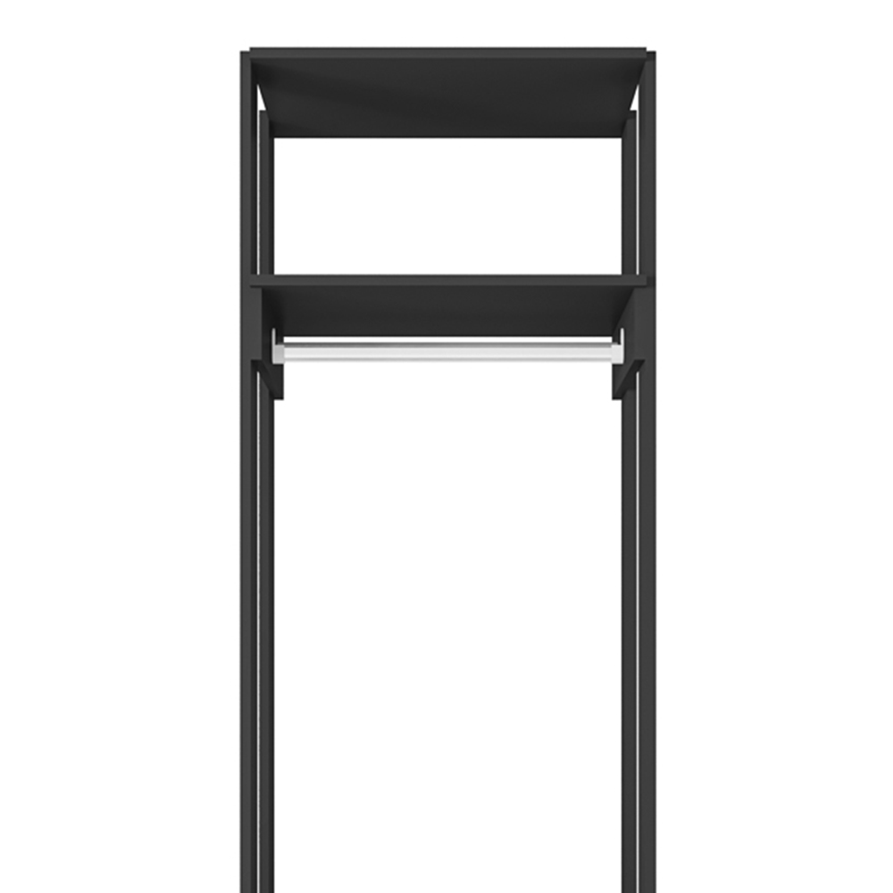 Módulo Guarda Roupa Closet 58cm Com 2 Gavetas Titan Preto Velluto - Móveis Leão