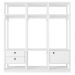 Módulo Guarda Roupa Closet Casal 1 Porta 2 Gavetas Titan Branco Velluto - Móveis Leão