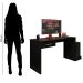 Mesa Gamer com 1 Gaveta e Suporte para CPU DRX-9000 Preto