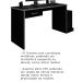 Mesa Gamer com 1 Gaveta e Suporte para CPU DRX-9000 Preto