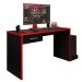 Mesa Gamer com 1 Gaveta e Suporte para CPU DRX-9000 Preto/Vermelho
