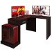 Mesa Gamer com Extensor em L e 1 gaveta DRX-9000 Preto
