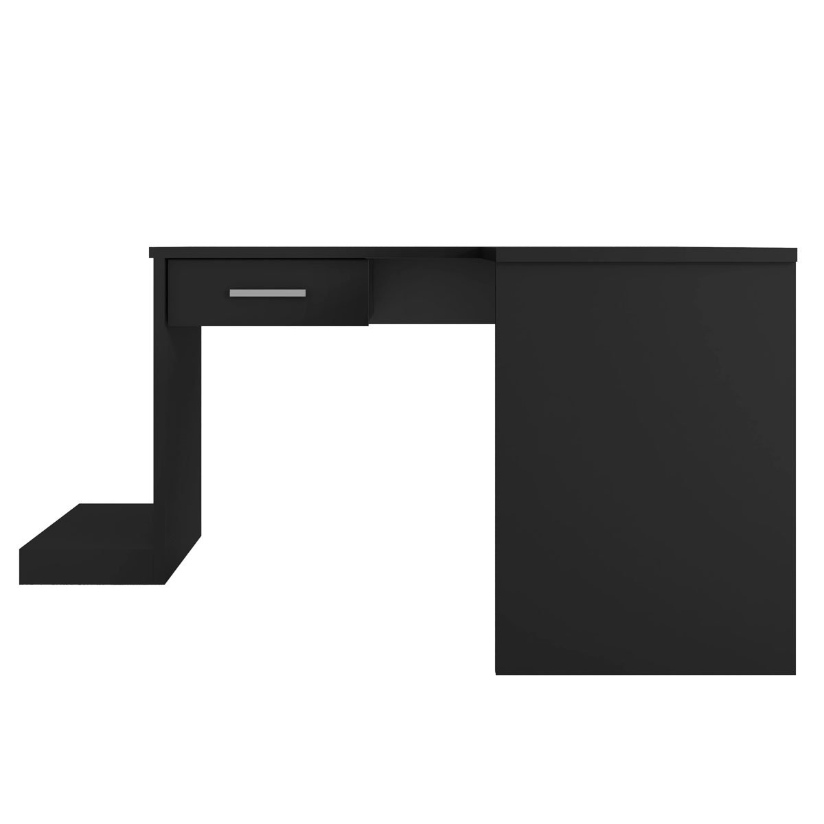 Mesa Gamer com Extensor em L e 1 gaveta DRX-9000 Preto
